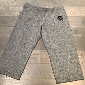 Roots Heather Gray Sweatpants with Black Logo